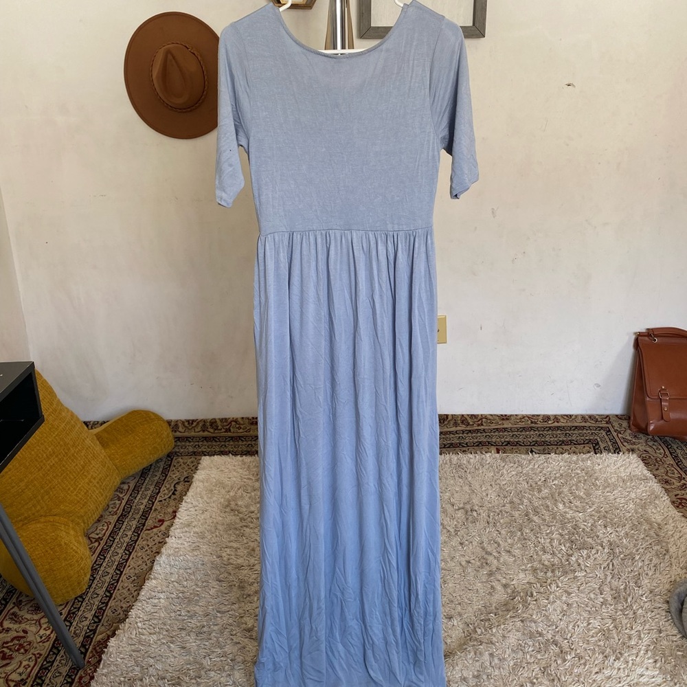 Blue maxi dress size small